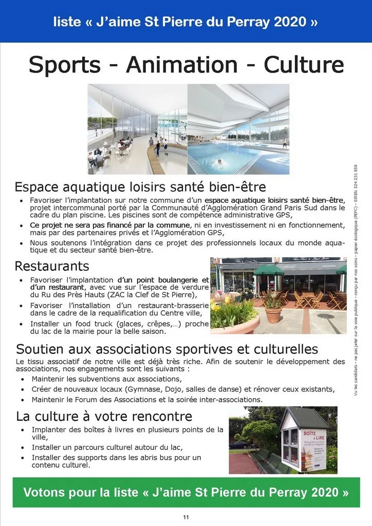 Catherine Aliquot-Vialat, Programme 2020-2026, St Pierre du Perray