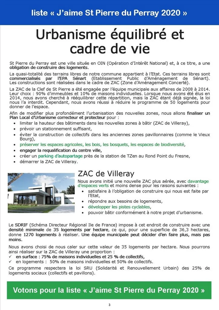 Catherine Aliquot-Vialat, Programme 2020-2026, St Pierre du Perray
