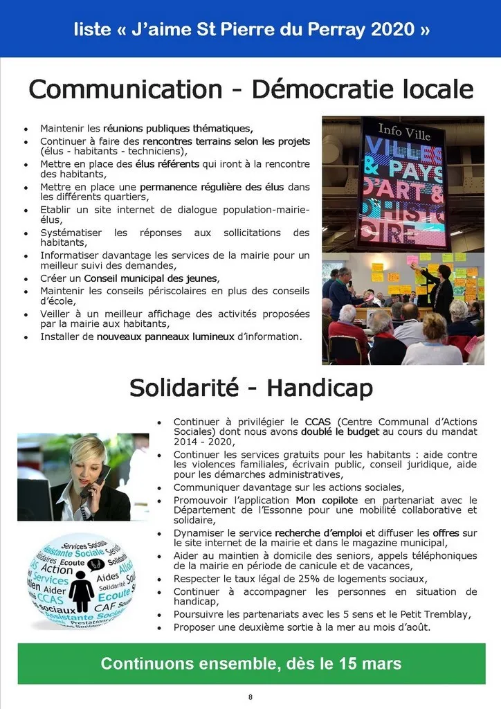 Catherine Aliquot-Vialat, Programme 2020-2026, St Pierre du Perray
