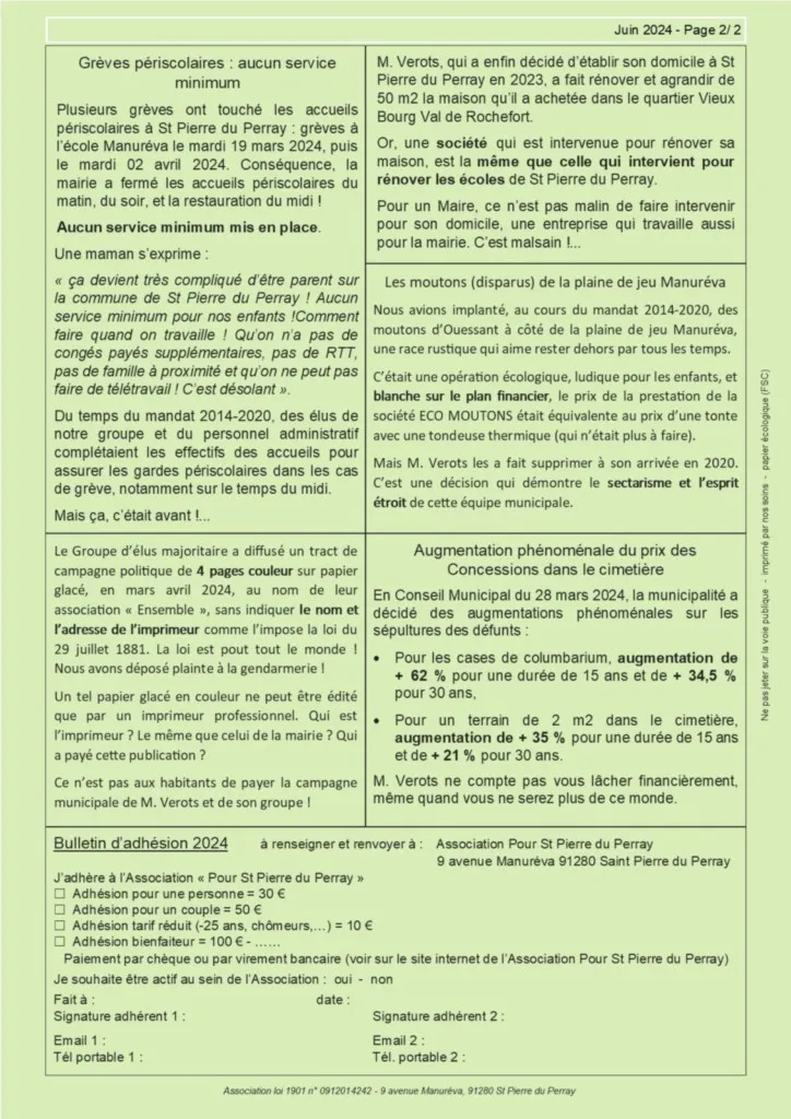 Bulletin 13 - Où passe l'argent des St Perrayens (page_2) Bulletin 13 - Où pase l'argent des St Perrayens (page_2) - Catherine Aliquot-Vialat Dominique Verots Saint Pierre du Perray