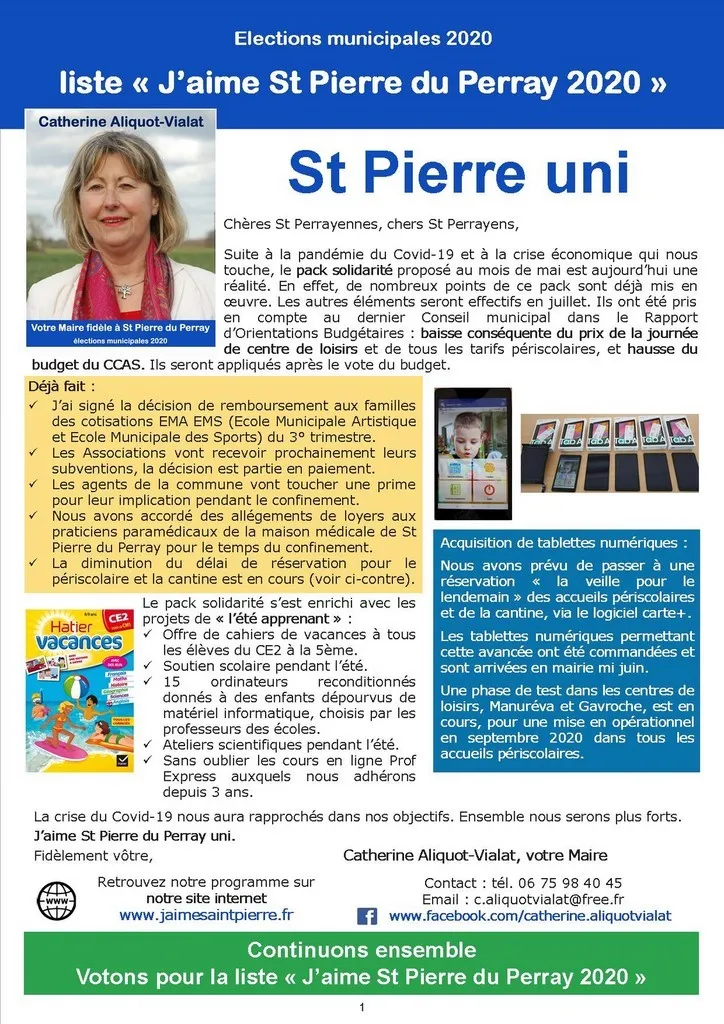 St Pierre uni Catherine Aliquot-Vialat, St Pierre uni