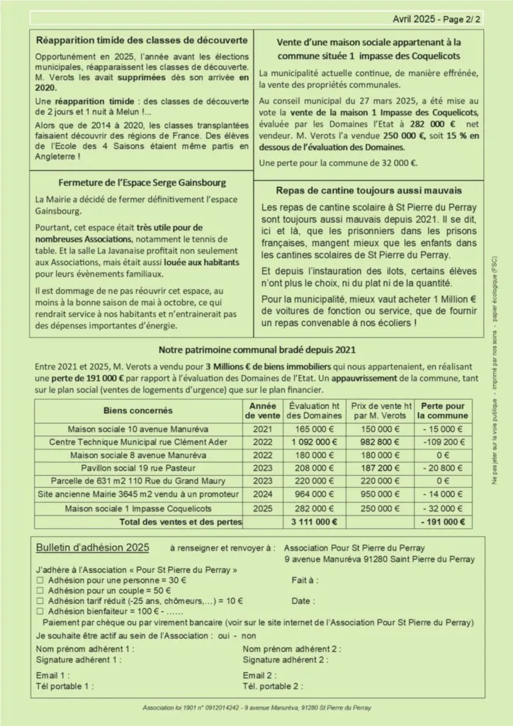 Bulletin 15 - Services perdus et choix contestables (page_2) Bulletin 15 - Services perdus et choix contestables (page_2) - Catherine Aliquot-Vialat Saint Pierre du Perray
