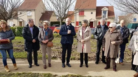 Verger pédagogique - 15 février 2020 Catherine Aliquot-Vialat, Xavier Dugoin, Verger pédagogique, St Pierre du Perra